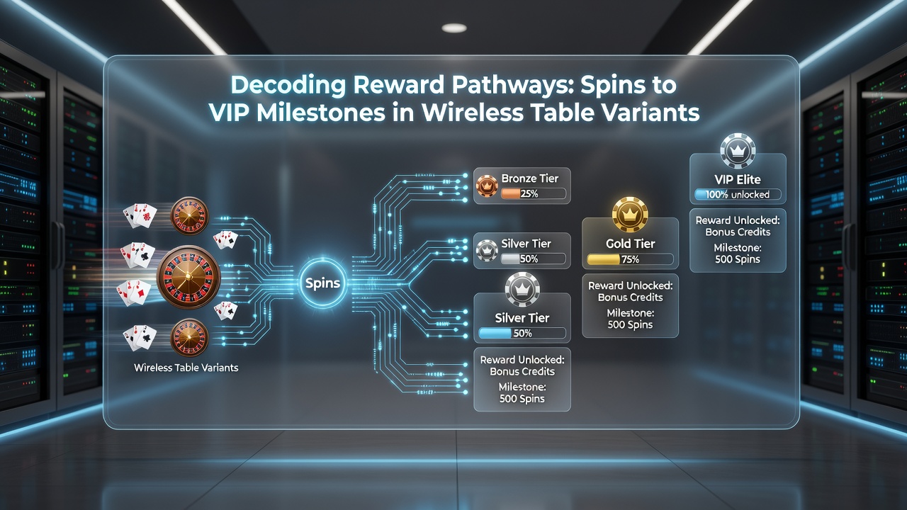 Illustration von VIP-Meilensteinen und deren Verknüpfung mit Spielspins in mobilen Tischspielen