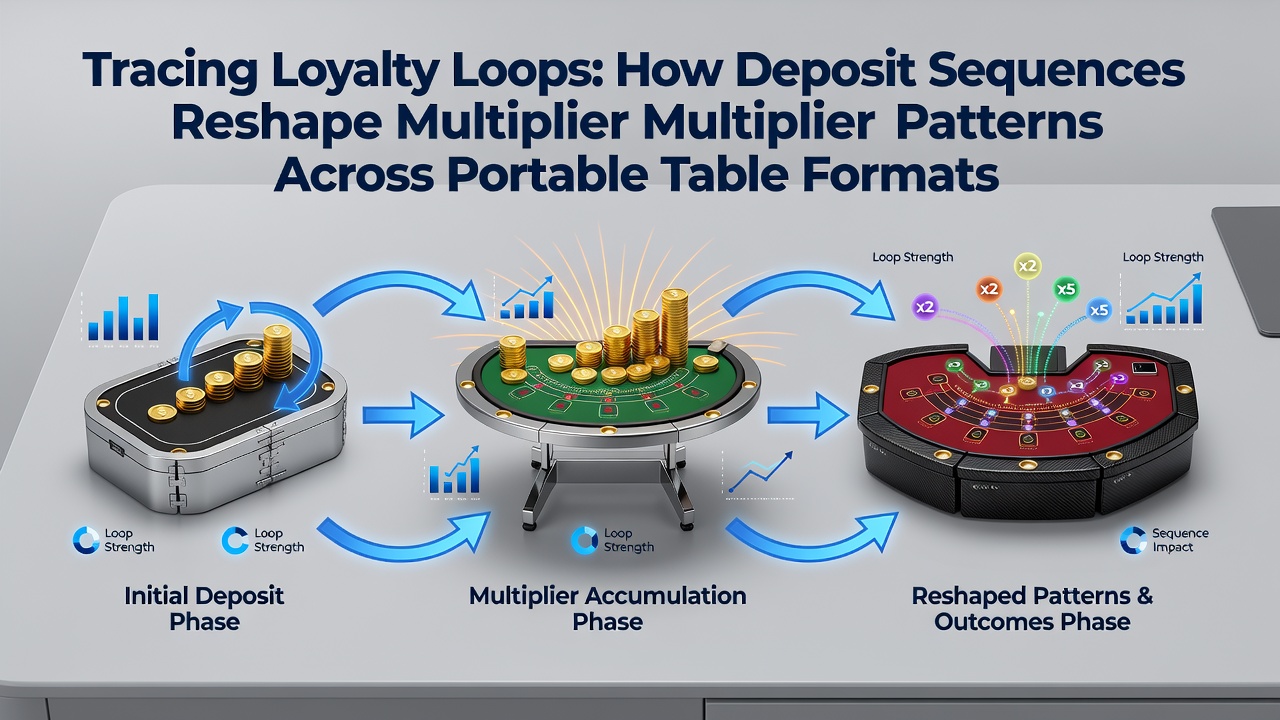 Diagramm zu Einzahlungssequenzen und Multiplikator-Mustern in mobilen Casino-Tischspielen